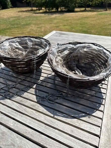 Photo of free two small hanging baskets (Barton OX3) #1