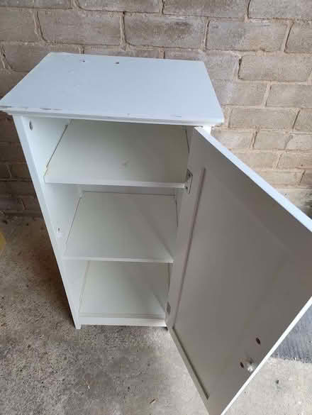 Photo of free Small white bathroom cupboard (Storth LA7) #2