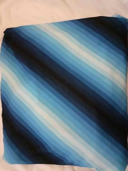 Photo of free Blue Diagonal stripy Material (Attwood Green B1) #1
