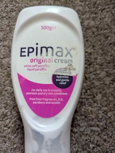 Photo of free Unused bottle of Epimax hydration cream for sensitive skin (Moorlands LA1) #1