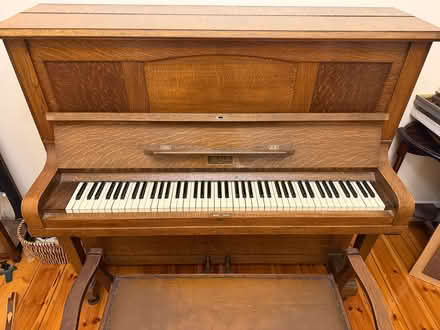Photo of free Vintage Beale Upright Piano + Bench (Highgate) #1