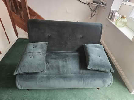 Photo of free Small double sofa/futon - green. (Gamblesby CA10) #1