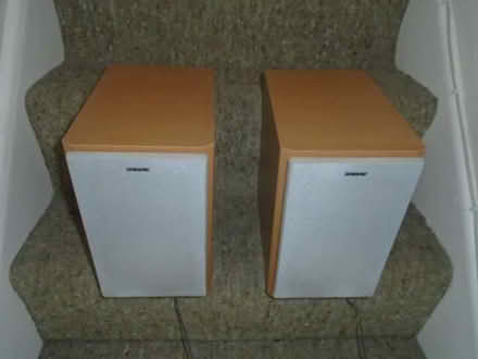 Photo of free 2 Sony light wood speakers (Old town CR0) #2
