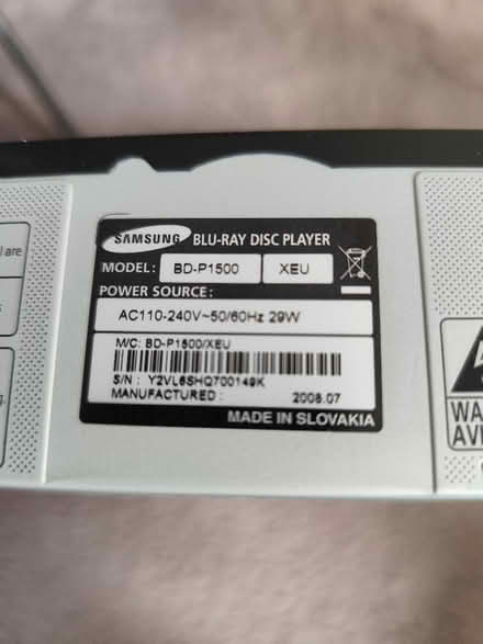Photo of free Blue ray player (Bowerham LA1) #3