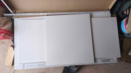 Photo of free Big White Matt Tile Off-Cuts x4 (Lichfield WS13) #2