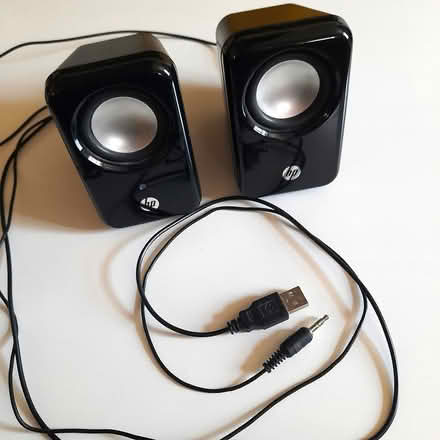 Photo of free HP Multimedia Speakers (USB) (Long Melford CO10) #1