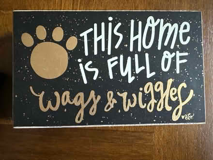 Photo of free Wooden dog sign (Burlington) #1