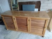 Photo of free Wooden cupboard with louvre doors (Storth LA7) #1