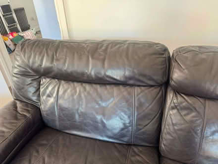 Photo of free DFS 2 x 3 seater leather recliner sofa (Gidea Park RM11) #3