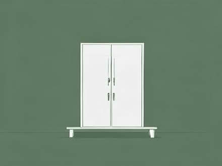Photo of 3 door white Wardrobe (Goose Green WN3) #1