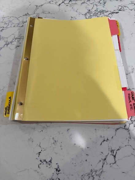 Photo of free Stack of binder dividers (Winchester on Arlington line) #1