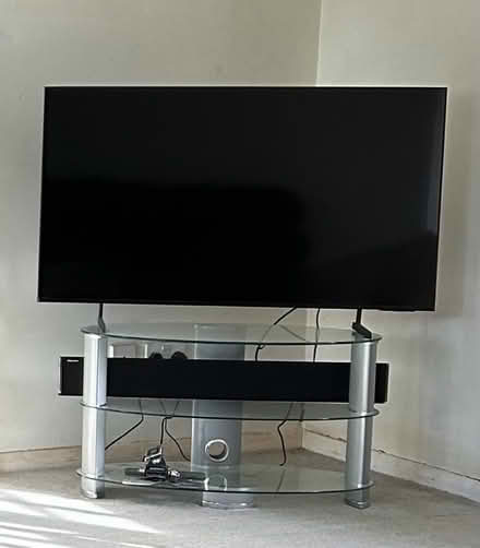 Photo of free Glass tv stand (Tunbridge Wells) #1