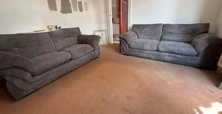 Photo of free dfs grey cord sofa (Southport PR8) #1