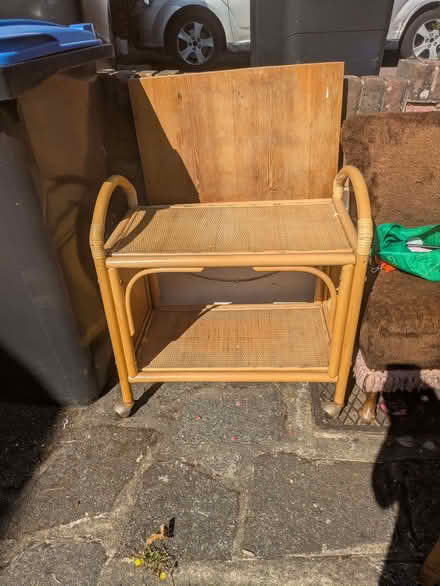 Photo of free TO COLLECT – Rattan Trolley / Side Table (Chipping Ongar CM5) #1
