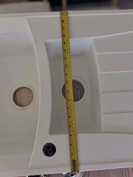 Photo of free White composite one and a half sink (Langley Park DH7) #3