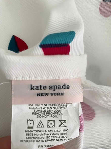 Photo of free Kate Spade Shower Curtain (Richmond) #3