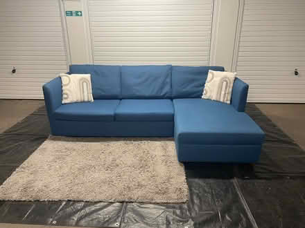 Photo of free Made. com Milner Blue L-Shape Sofa (Calidonian Road N7) #1
