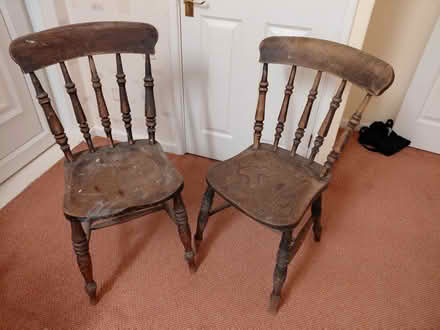 Photo of free 1950's pair of chairs (S61 3BY) #1