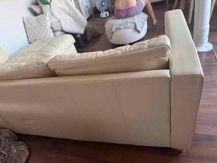 Photo of free Leather corner sofa (Southfields SW19) #2