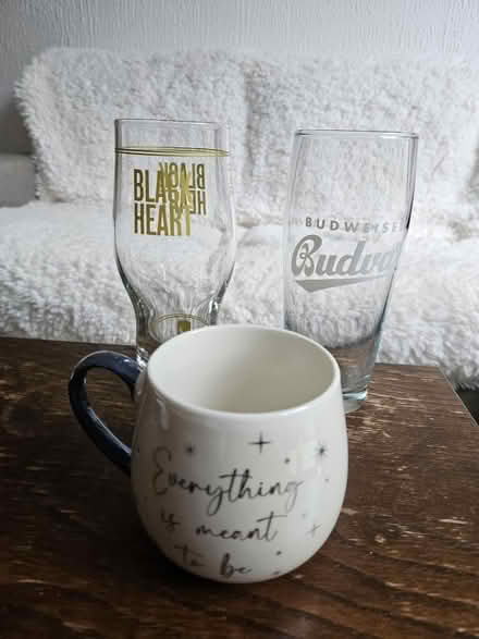 Photo of free 2 tall glasses and 1 cup (L9) #1
