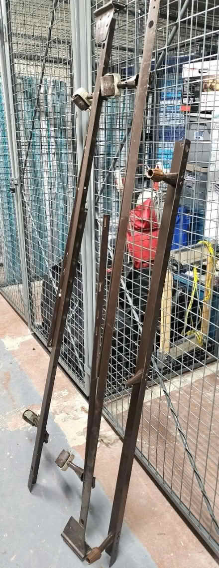 Photo of free Metal Bed Frames - Double/Queen (Danforth and Greenwood) #1