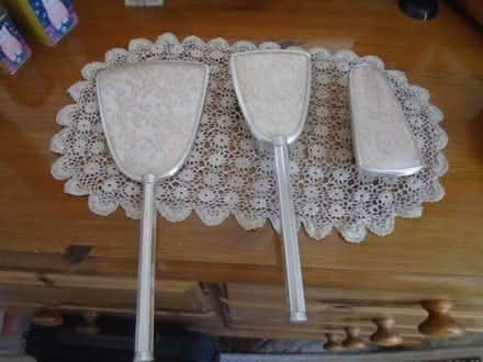 Photo of free Dressing table unit set mirror, brush and clothes brush (Old town CR0) #1