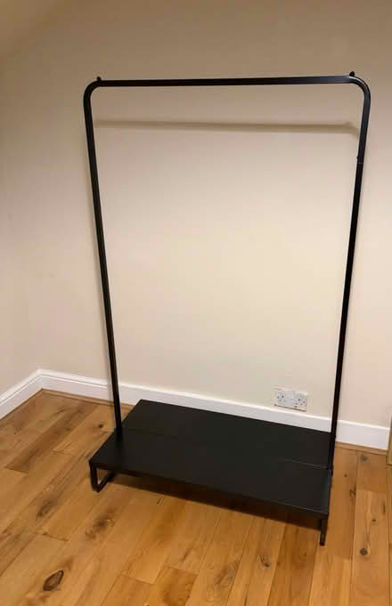 Photo of free Habitat Black Metal Clothes Rail (SE6) #1