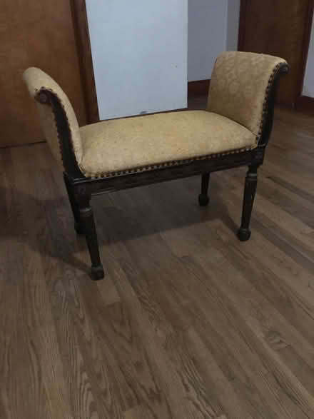 Photo of free glass top table & antique bench (Robinson & Harpersville) #2
