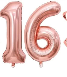 Photo of free "16" Foil Balloons (not filled) (Bowie) #1