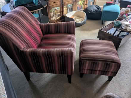 Photo of free Armchair and stool (Leicester LE2) #3