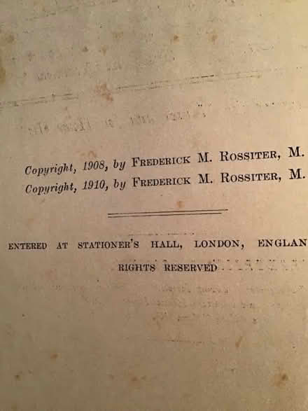 Photo of free antique medical book 1908 (ward area by york rd) #3