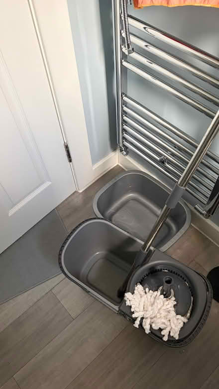 Photo of free Mop with spare mop head and plastic basin (Kings Buildings EH9) #3