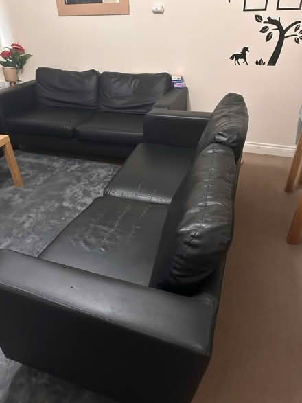 Photo of free 2 seated leather sofa (Cumnor OX2) #1