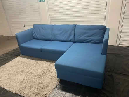 Photo of free Made. com Milner Blue L-Shape Sofa (Calidonian Road N7) #2
