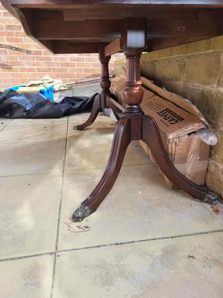 Photo of free Mahogany table (Norton Lees S8) #2