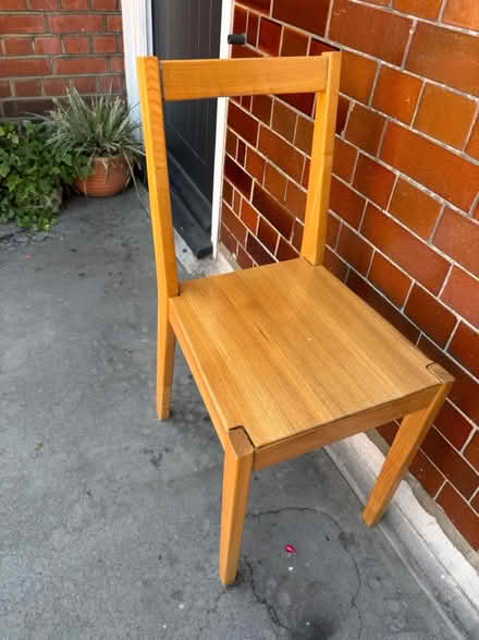 Photo of free MUJI desk chair - solid wood (South Bank SE1) #1