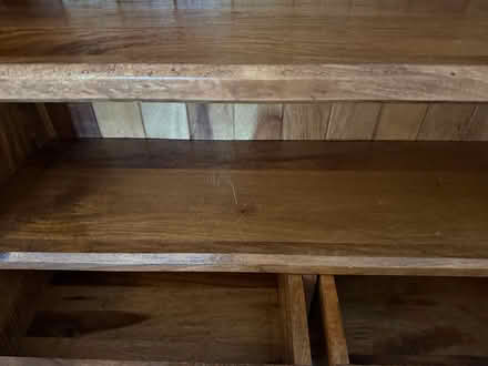Photo of free Solid Wood shelving unit (Cobham KT11) #4