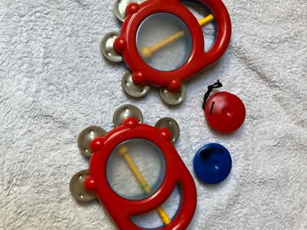 Photo of free 2 tambourine drums & 2 castanets (Parkstone, Poole. BH14.) #1