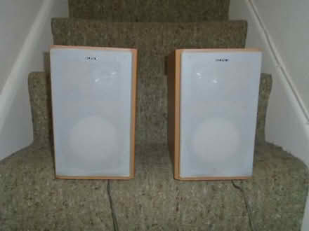 Photo of free 2 Sony light wood speakers (Old town CR0) #1