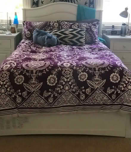 Photo of free Full size bed frame PB teen (Livermore 94550) #1