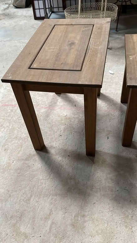 Photo of free 2 wood tables for up cycling (Northwich) #2