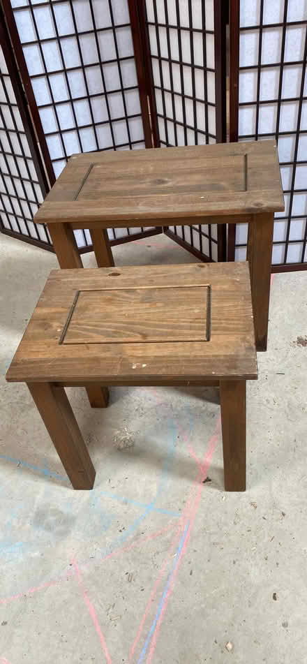 Photo of free 2 wood tables for up cycling (Northwich) #3
