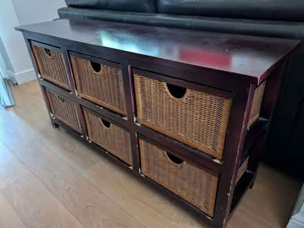 Photo of free Chest of drawers w/ wicker baskets (Baldock SG7) #2