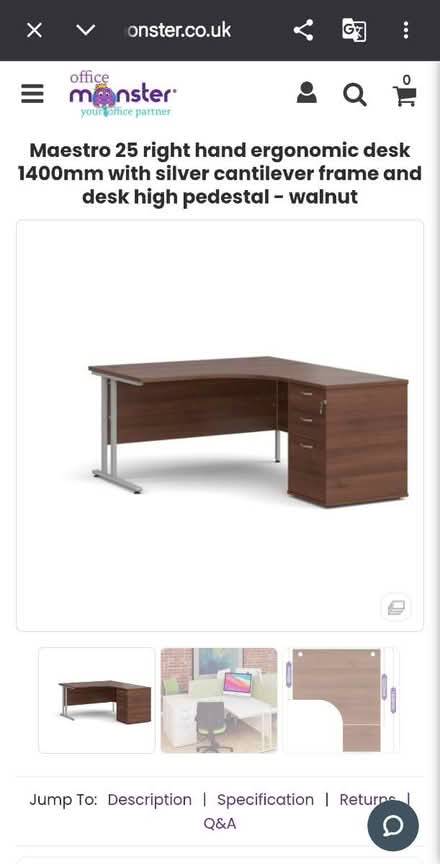 Photo of free Walnut desk (Brent lea TW8) #1