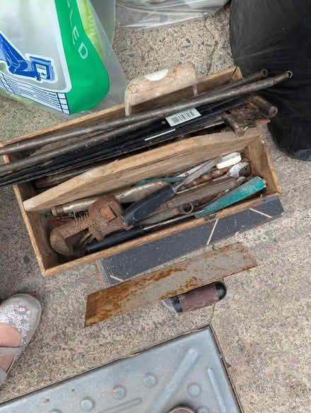 Photo of free Old tools 2 x boxes plus vintage wood clamp (Blacon CH1) #2
