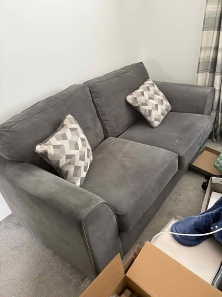 Photo of free 2 Seater Grey Sofa (Bainsford FK2) #1