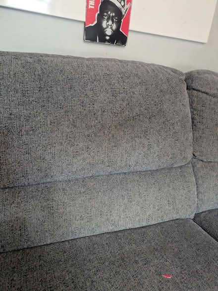 Photo of free Grey manual recliner sofa (Maesycwmmer CF82) #2