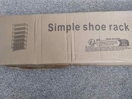 Photo of free 6 tier shoe rack white (Walderslade Bottom ME5) #1