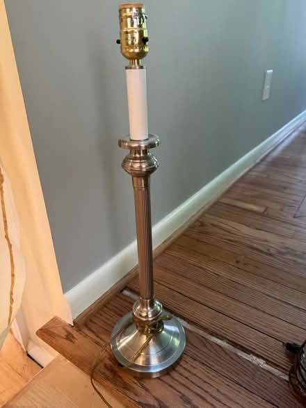 Photo of free Silver lamp- 23 in high (Severna Park) #1