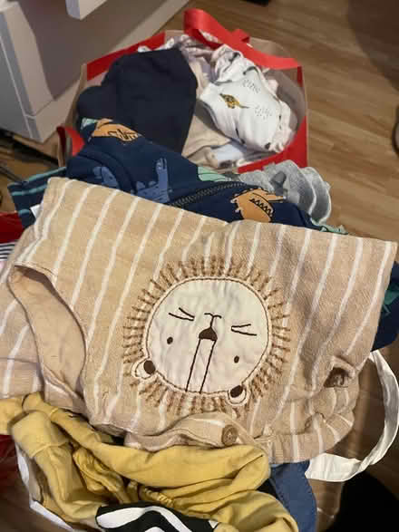 Photo of free 1-6 months Boy Clothes/Nappies (Harpurhey M9) #1